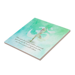 Carreau Citation de l'arbre de méditation de l'instructeur