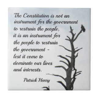 Carreau Citation de P. Henry sur la Constitution