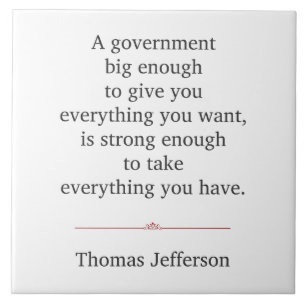 Carreau Citation de Thomas Jefferson
