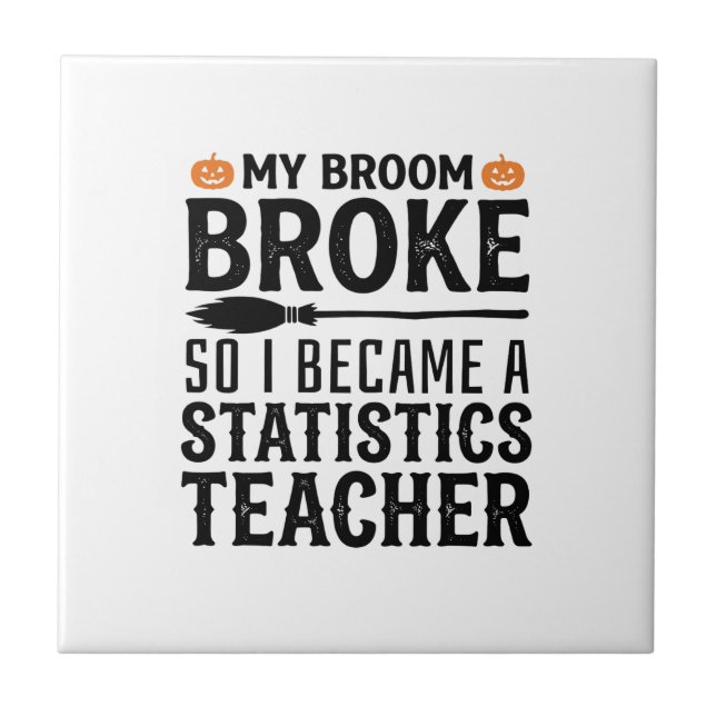 Carreau Citation drôle de professeur de statistiques pour  (Devant)