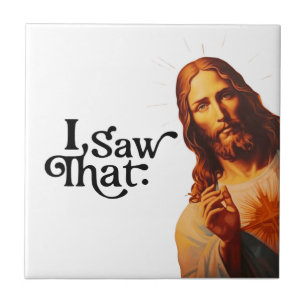 Carreau Citation drôle Jésus Meme J'ai vu ça chrétien
