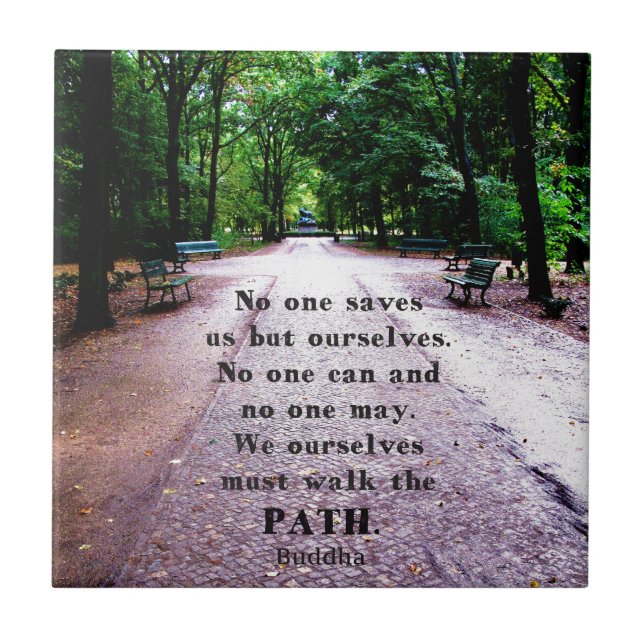 Carreau Citation du chemin Bouddha (Devant)