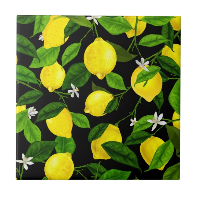 Carreau Citron Aquarelle 2 (Devant)