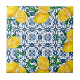 Carreau Citron bleu