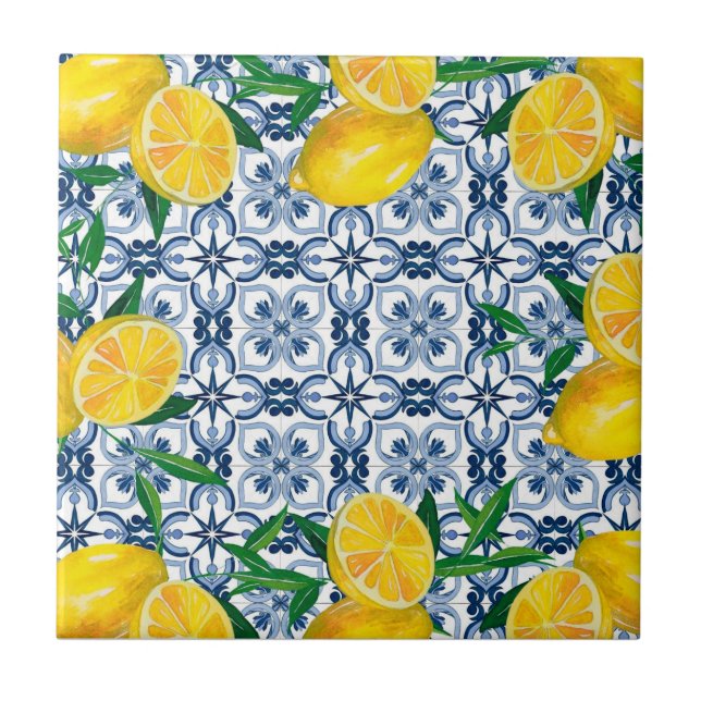 Carreau Citron bleu (Devant)