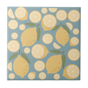 Carreau Citron jaune Motif