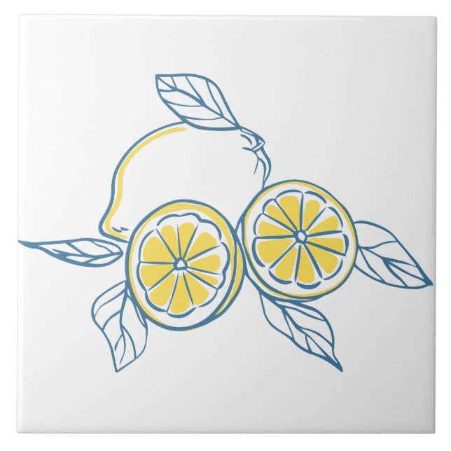 Carreau Citron minimaliste  (Devant)