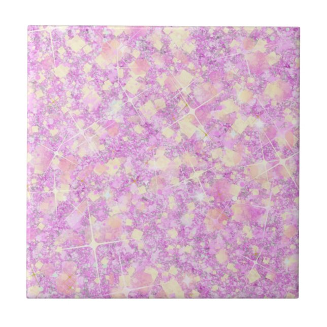 Carreau Citronade rose Magenta Couleur Solide Parties scin (Devant)