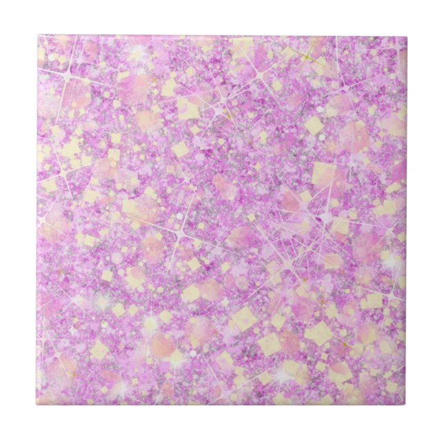 Carreau Citronade rose Magenta Couleur Solide Parties scin (Devant)