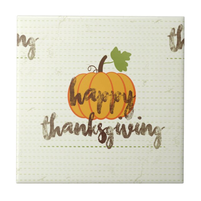 Carreau citrouille bon thanksgiving (Devant)