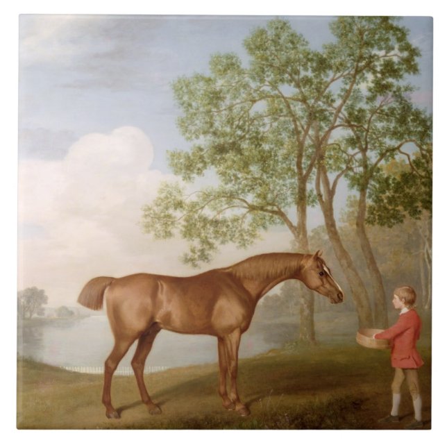 Carreau Citrouille de George Stubbs | avec un Stable-Jeune (Devant)