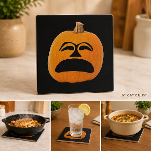 Carreau Citrouille de Jack o' Lantern visage mécontent, ci