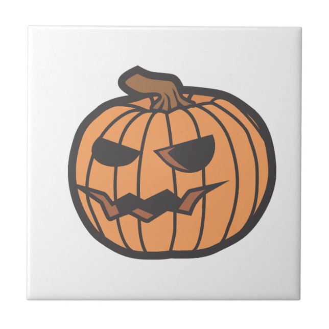 Carreau citrouille d'Halloween (Devant)