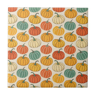 Carreau Citrouilles d'Halloween