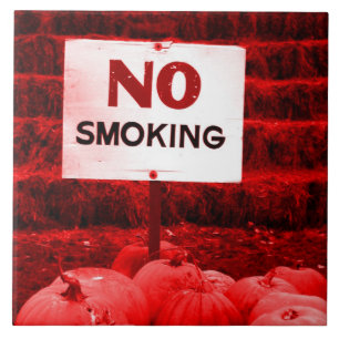Carreau Citrouilles non fumeurs - rouge