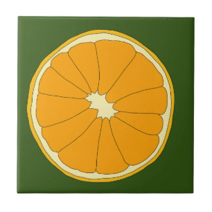 Carreau Citrus orange frais