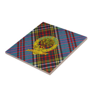 Carreau Clan Anderson Tartan et Motif