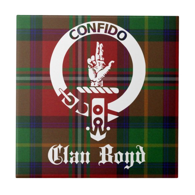 Carreau Clan Boyd Crest Tartan (Devant)