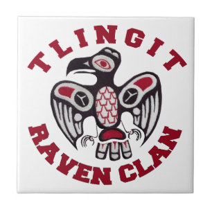 Carreau Clan de Raven de Tlingit