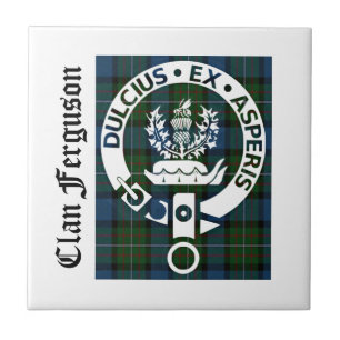 Carreau Clan Ferguson Crest Tartan