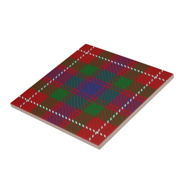 Carreau Clan Fraser de Lovat Ecosse Expressions Tartan (Côté)