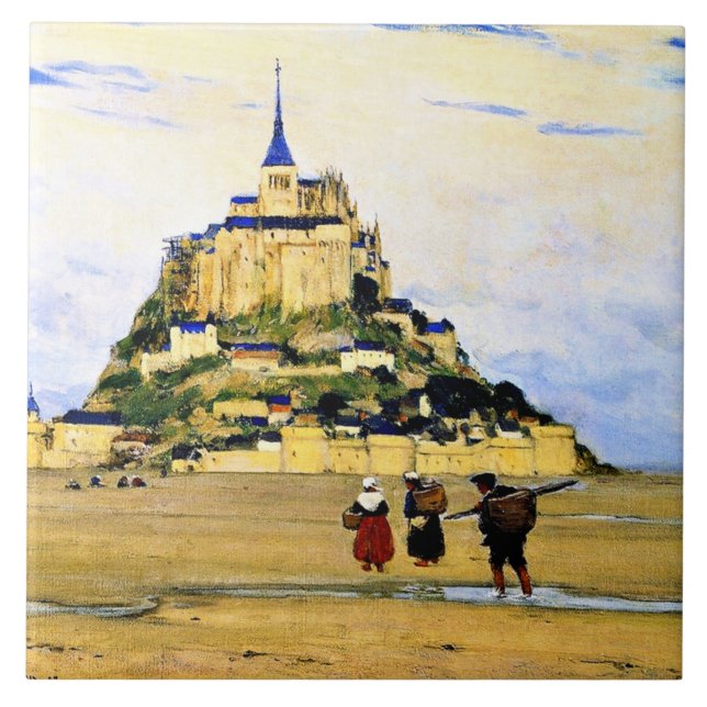 Carreau Clarence Gagnon, Mont-Saint-Michel, Matin (Devant)