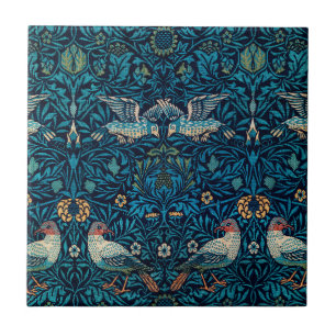 Carreau Classic William Morris Blue motif l Floral Birds