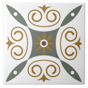 Carreau Classique contemporain italien couronne méditerran