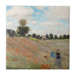 Carreau Claude Monet - Champ de pavot<br><div class="desc">Poppy Field / Poppies sauvages,  près d'Argenteuil / Les Coquelicots - Claude Monet en 1873</div>