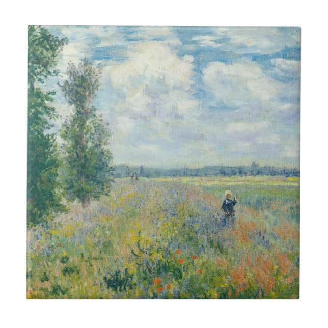 Carreau Claude Monet - Champs de pavot près d'Argenteuil ( (Devant)