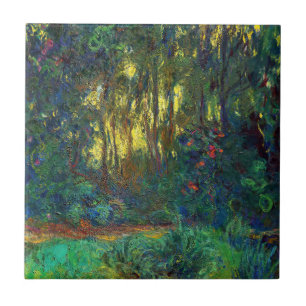 Carreau Claude Monet - Coin d'un étang avec des Nénuphars