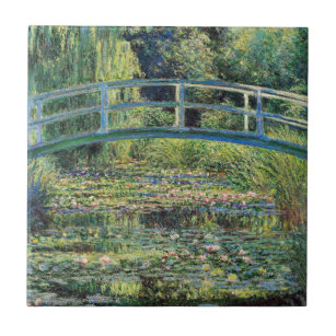 Carreau Claude Monet - Etang Lily et Pont Japonais