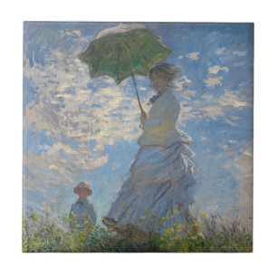 Carreau Claude Monet Femme à l'ombrelle Beaux-Arts