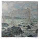 Carreau Claude Monet - Filets de pêche à Pourville<br><div class="desc">Filets de pêche à Pourville par Claude Monet, 1882. Claude Monet a été un fondateur de la peinture impressionniste française, et le praticien le plus cohérent et le plus prolifique de la philosophie du mouvement d'exprimer ses perceptions avant la nature, surtout en ce qui concerne la peinture paysage en plein...</div>
