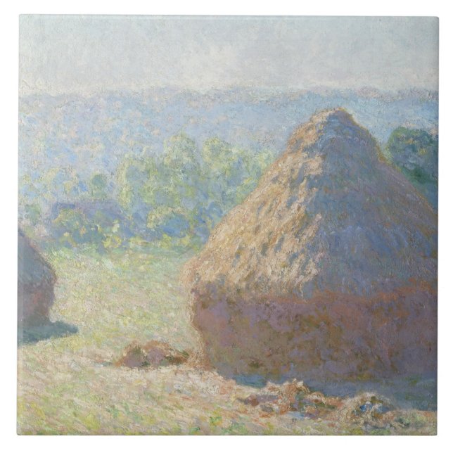 Carreau Claude Monet - Haystacks, Fin d'été (Devant)