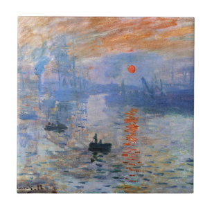 Carreau Claude Monet Impression Lever de soleil 1872 Port