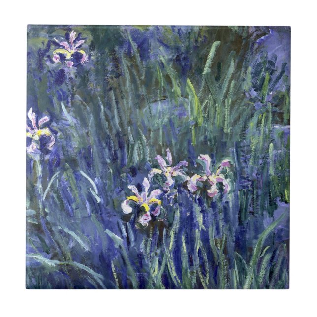 Carreau Claude Monet : Iris (Devant)