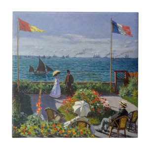 Carreau Claude Monet - Jardin à Sainte-Adresse