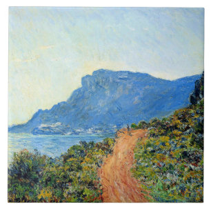 Carreau Claude Monet, La Corniche de Monaco,