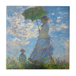 Carreau Claude Monet - La Promenade, Femme à l'Ombrelle
