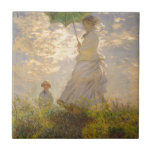 Carreau Claude Monet // La Promenade // Parapluie<br><div class="desc">A work of the famous Impressionist artist Claude Monet</div>