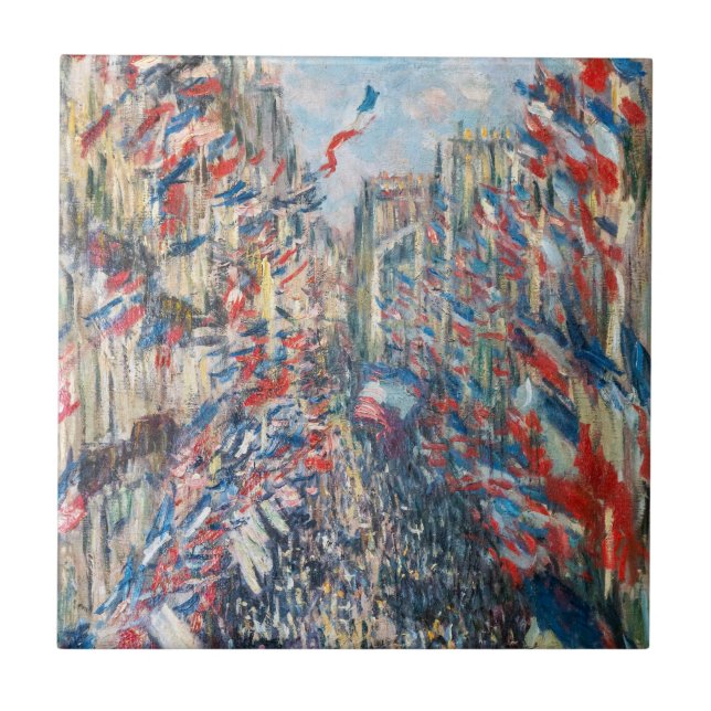 Carreau Claude Monet - La Rue Montorgueil - Paris (Devant)