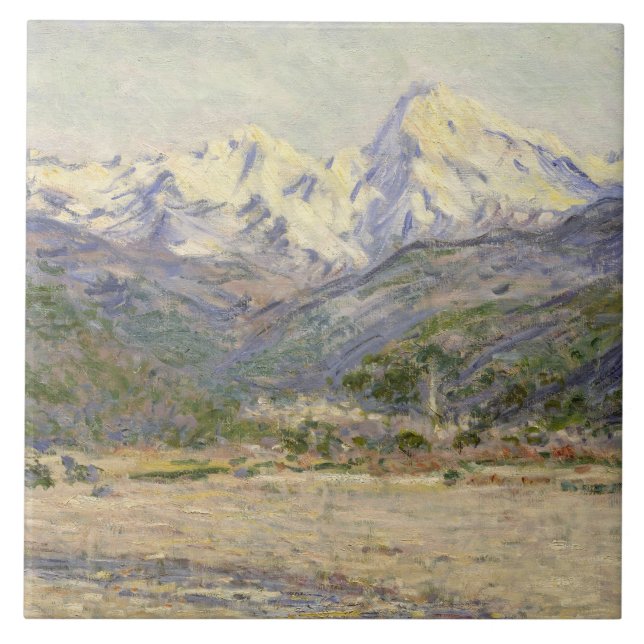 Carreau Claude Monet - La Vallée de la Nervia (Devant)