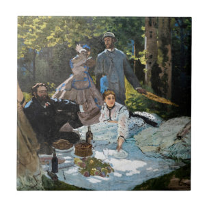 Carreau Claude Monet - Le Déjeuner sur l'herbe, panneau de