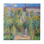 Carreau Claude Monet - Le jardin de l'artiste à Vetheuil<br><div class="desc">Jardin de l'artiste à Vetheuil / Le jardin de l'artiste à Vetheuil - Claude Monet,  Huile sur toile,  1881</div>