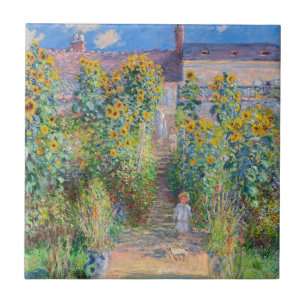 Carreau Claude Monet - Le jardin de l'artiste à Vetheuil