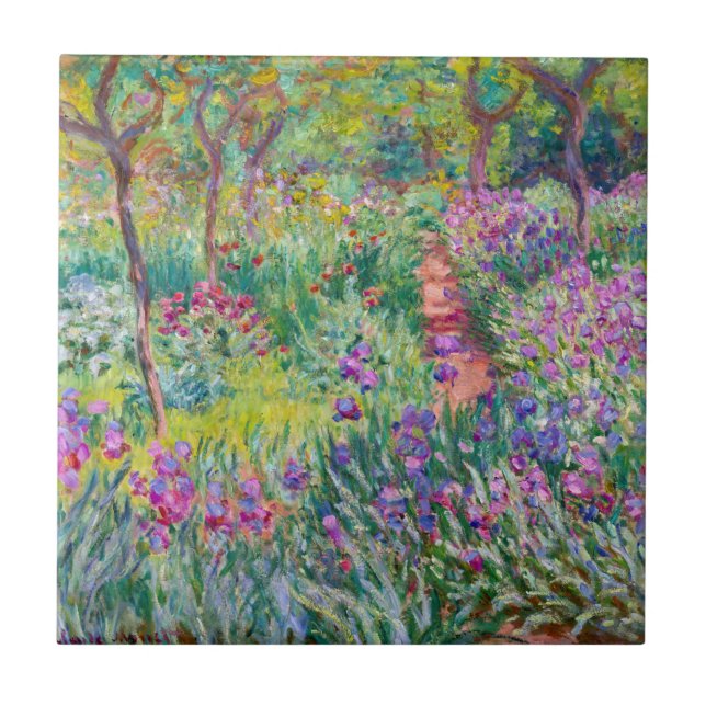 Carreau Claude Monet - Le jardin d'Iris à Giverny (Devant)