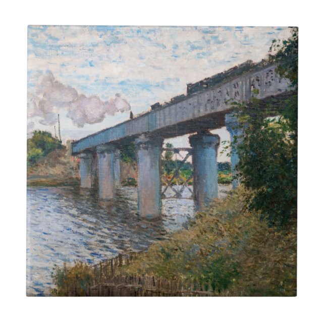 Carreau Claude Monet - Le pont ferroviaire à Argenteuil (Devant)