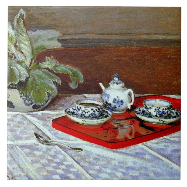 Carreau Claude Monet - Le Service à Thé, (Devant)