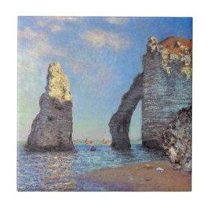 Carreau Claude Monet // Les falaises d'Etretat